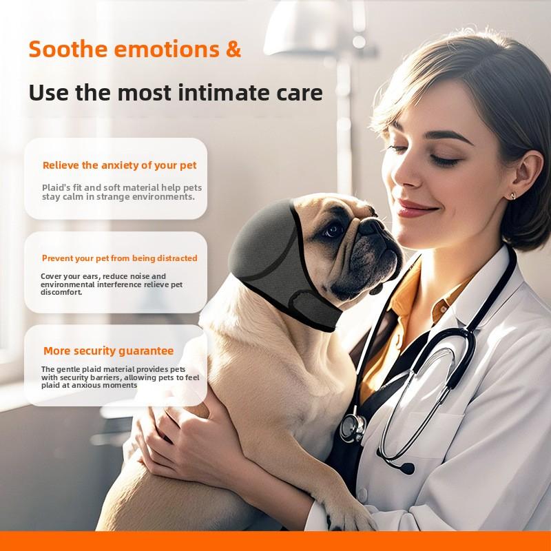 Noise Reduction Dog Ear Covers Hearing Protection Waterproof Dog Calming Earmuff Shock Proof Adjustable Pet Ear Muffs