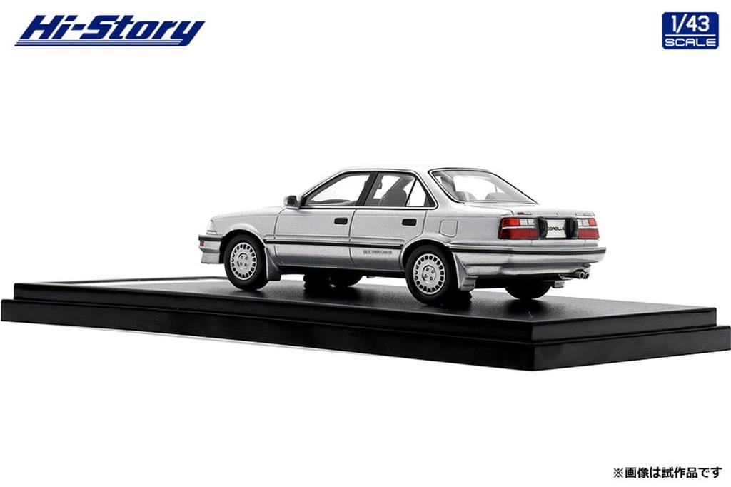 Hi Story Toyota Corolla Sedan GT Customized Silver Finished Product 1/43 (1987)