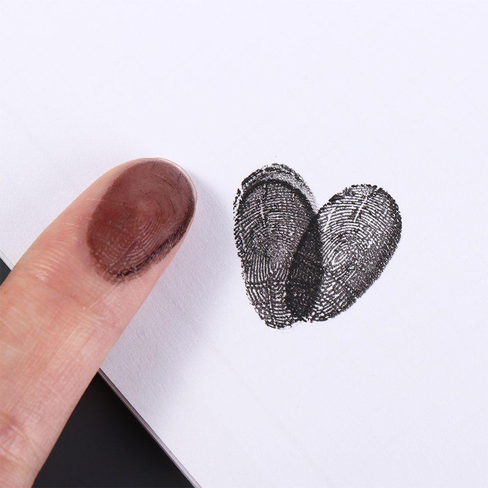Mini Fingerprint Ink Pad Quick-drying Clear Stamping Thumbprint Ink Pad For Notary Anti-Fake Signing Inkpad
