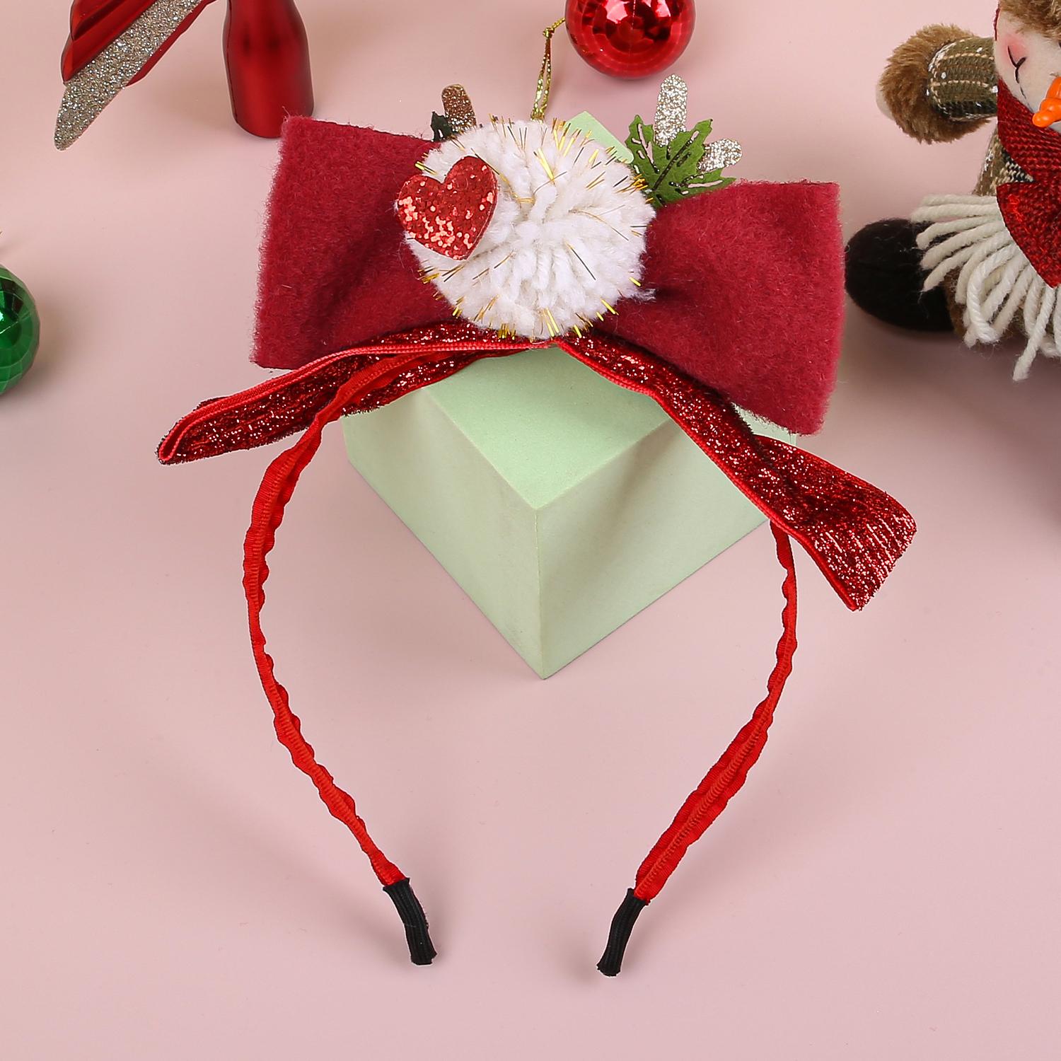 

Детская повязка на голову Рождественский косплей Мультяшный лось Снежинка Бант Повязка для волос Головной убор для вечеринки по случаю дня рождения Подарки на Хэллоуин Аксессуары для волос