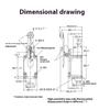 Industrial Waterproof Limit Switches Adjustable Roller Lever Arm Stainless Steels Travel Limit Switches Easy Installation