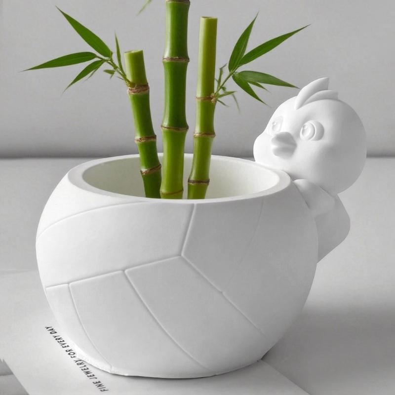 Silicone Mould for Animal Shaped Flower Pot Craft Cement Planter Making