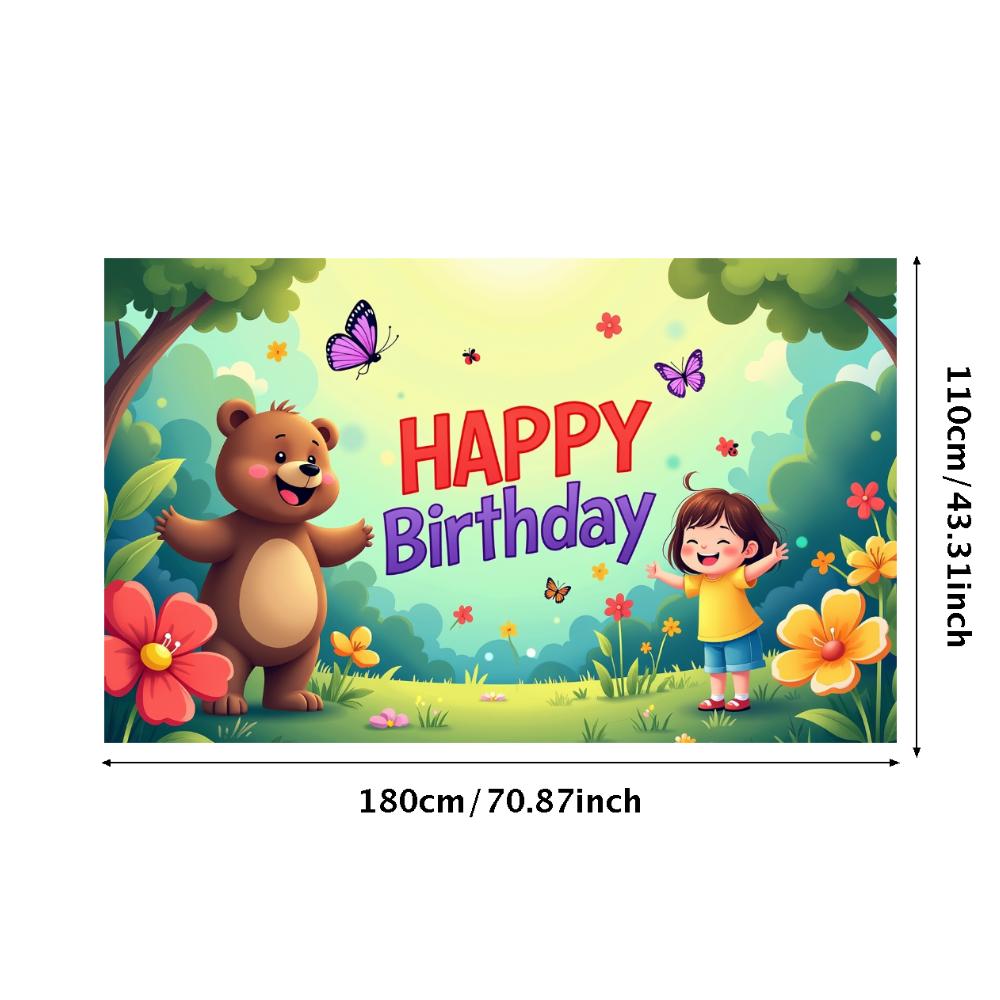 

Lightweight Photo Booth Charming Forest Durable Party Decorations Vibrant Forest Theme for Birthday Celebration