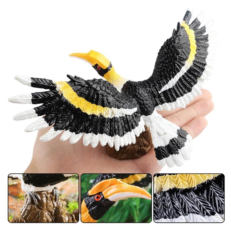 Realistic Toucan Figure Observation Display Static Model Statue Bird Figurine Playhouses Layout Kids Basket Stuffings