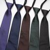 Hot-Selling Formal 8Cm Business Tie, Men'S Zipper Lazy Tie, Small Flower Cashew Nut Ideas, A Variety Of Colors