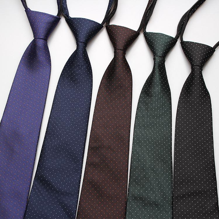 Hot-Selling Formal 8Cm Business Tie, Men'S Zipper Lazy Tie, Small Flower Cashew Nut Ideas, A Variety Of Colors