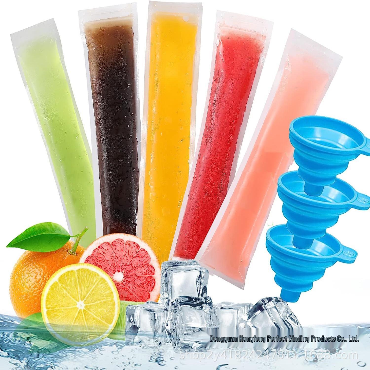 DIY Food-Grade Disposable Popsicle & Ice Cream Mold Bags 60*220mm Single Popsicle Bag