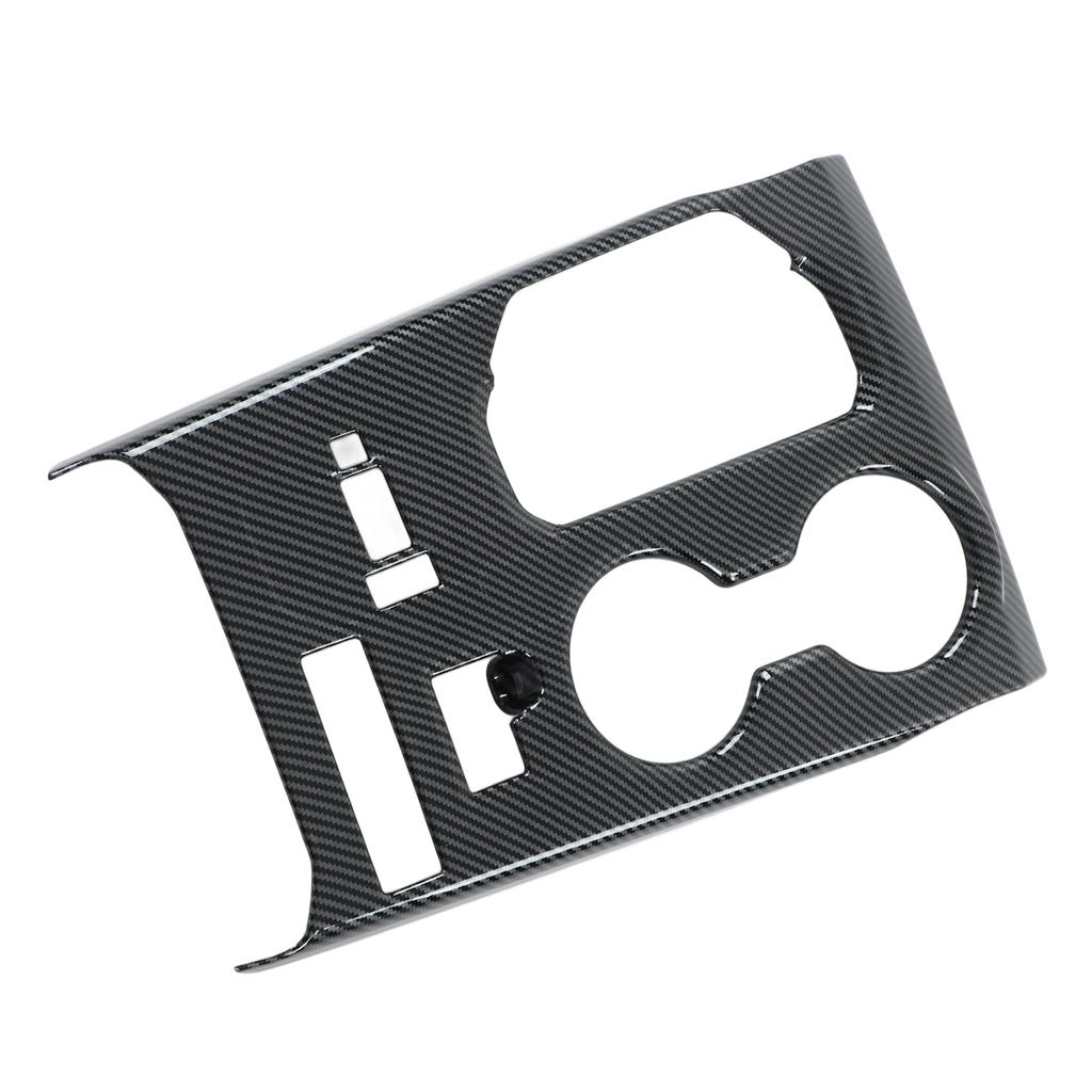 Bil Mittkonsol Växelspakspanel Trim Självhäftande Glansig Kolfiberstil Ersättning för Highlander 2022+ LHD