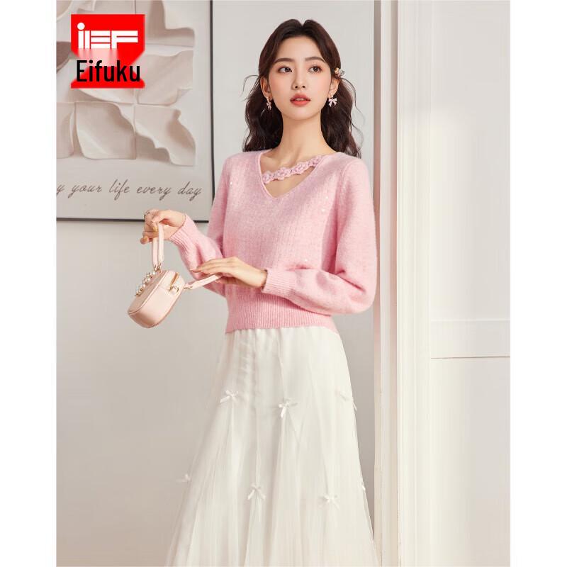 

IEF Французский Сладкий Вязаный Топ One Size