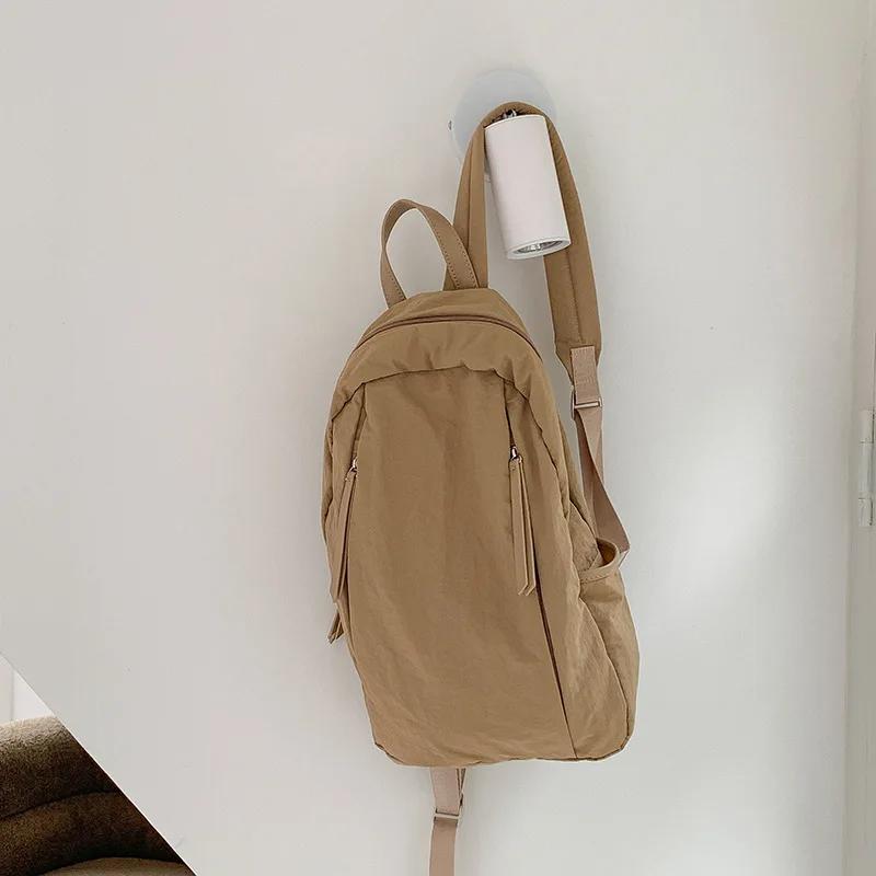

Large Capacity Backpacks For Women Soft nyl Travel bagpack bags Student Packs Korean Style Casual Fashi Shoulder Bag Daypack хакі