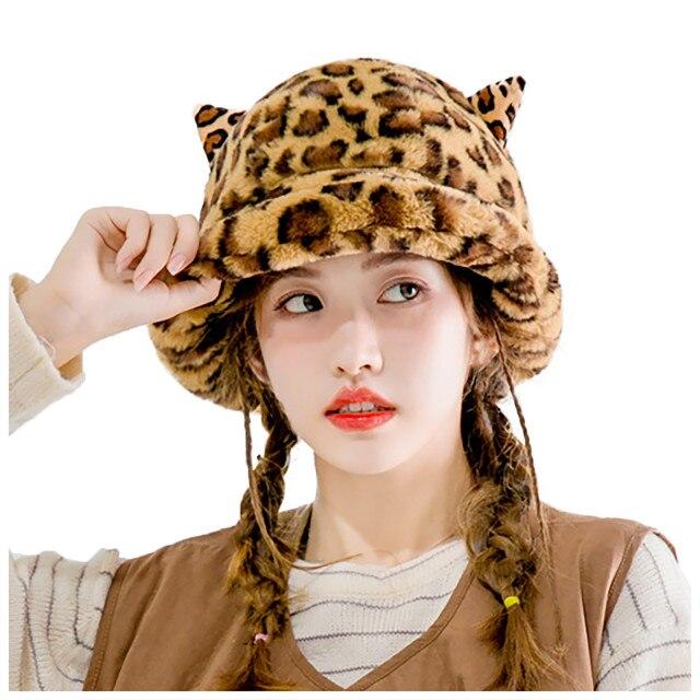 Buy Girls Fashion Winter Bucket Hat Cat 