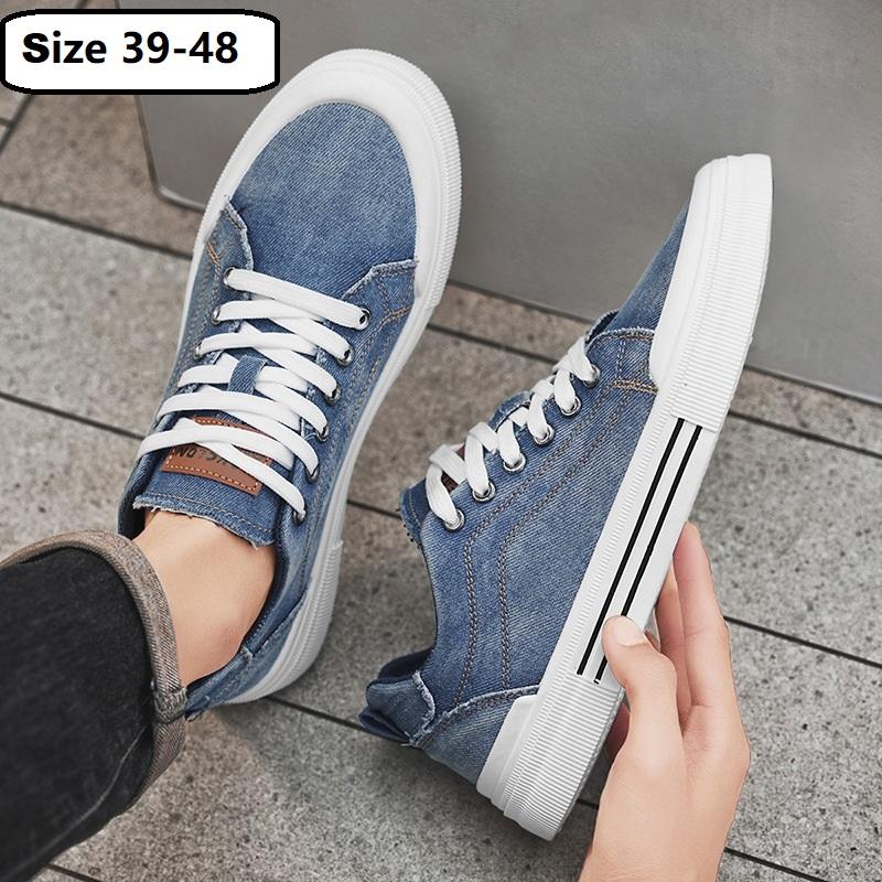 Fashion New Lace Up Blue Canvas Shoes Men's Crosscourt Traveler Sneakers Man Casual Sports Shoes Big Size 47 48 Student Boys Plimsolls