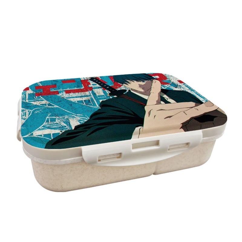 

Anime Cartoon Chainsaw Man Printed Wheat Straw Lunch Box
