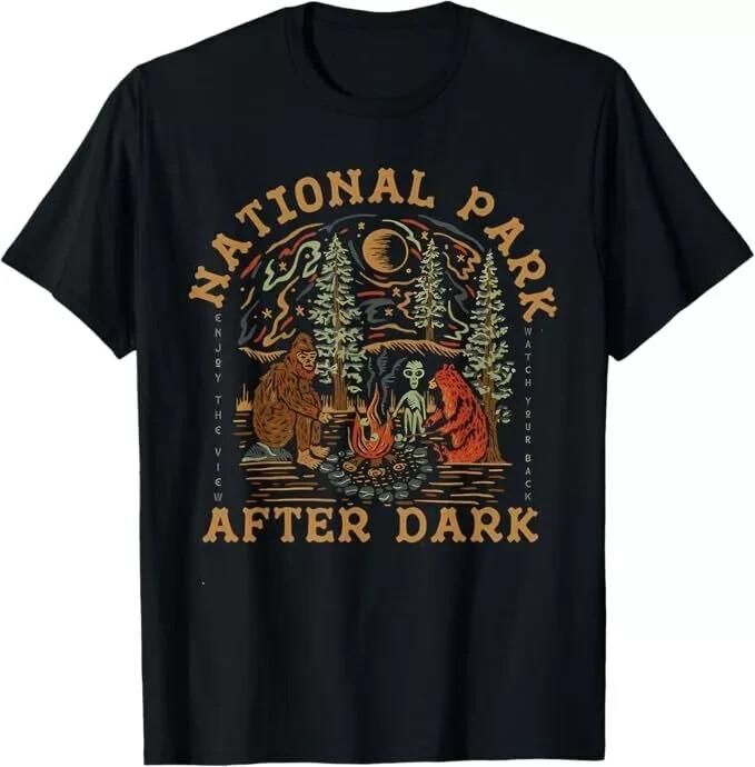 Funny National Park After Dark T-Shirt Unisex T-Shirt S