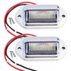 6 LED Car License Plate Light Bright Tag Lamp for Truck SUV RV Trailer Van 12V White Exterior License Plate Light Automotive Car