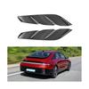 For Hyundai IONIQ 6  + Car Rear Fog Lights Lamp Strips Trim Cover Stickers Rear Bumper Spoiler