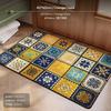 Lot de 2 tapis de bain en diatomite, style américain, tapis absorbant antidérapant Orange Oasis 40*60cm