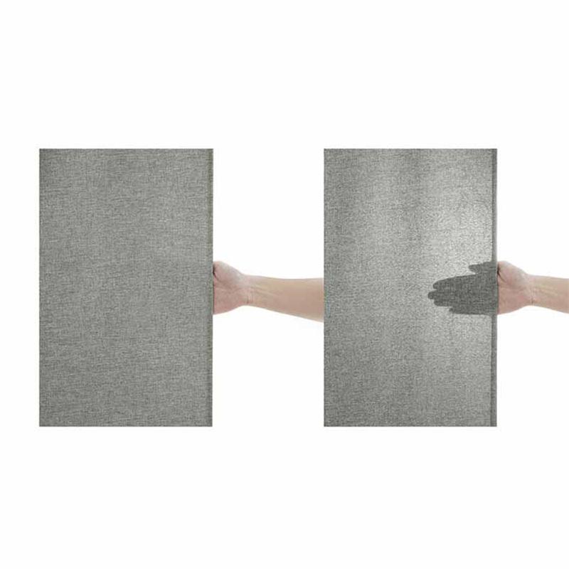 Linen-Look Shower Curtain - Pure Color Waterproof & No-Hole Bathroom Partition for Tub/Shower Easy Install Privacy Screen