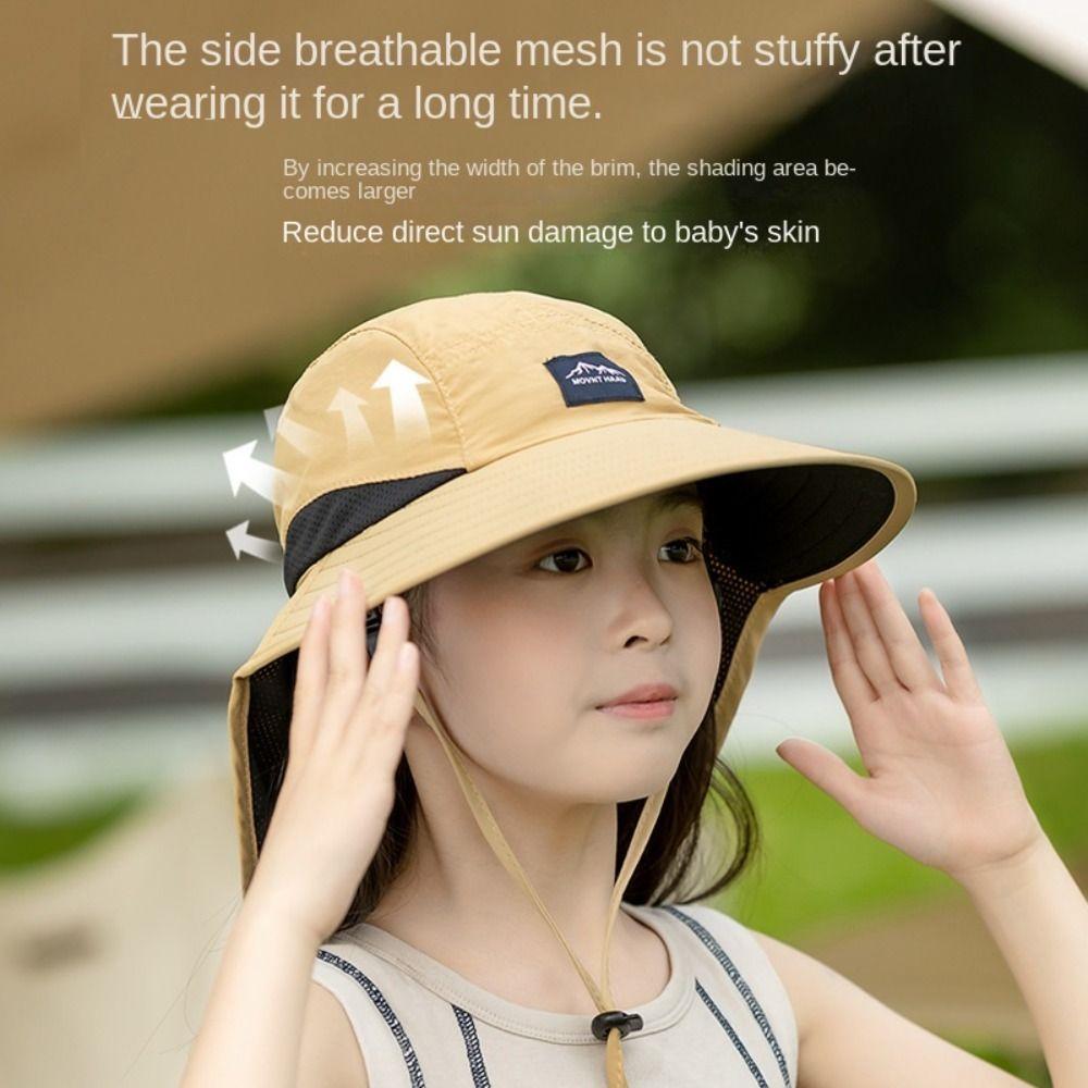 Breathable Children's Sun Hat Sun-Shade Fisherman Hats Casual Kids Beach Caps  Spring and Summer