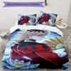 3pcs douma1 Design Cover Set - HD Printed Bedding with 1 Cover and 2 Pillowcases - Perfect for Home and Dorm Decor