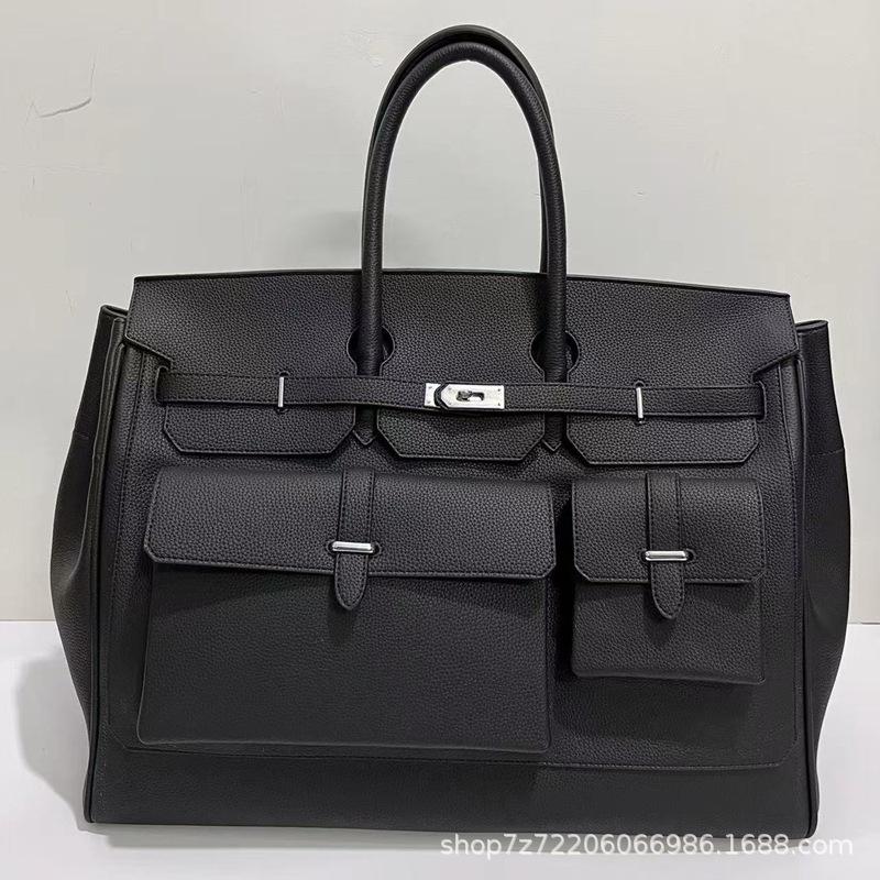 

Большая вместительная сумка Platinum, новая модная мужская и женская сумка, большая дорожная сумка из холста, дорожная сумка 46x24x37cm