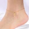 Tobillera Cruz Ankh Egipcia Acero Inoxidable Colgante Egipcio Pulsera para Pierna Pie Tobillo Joyería de Playa Regalo para Mujeres