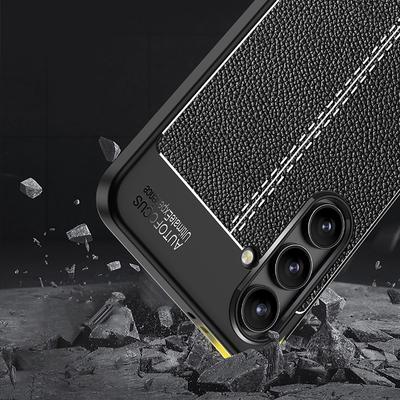 For Samsung Galaxy S24 FE Case Litchi Texture TPU Flexible Phone Cover