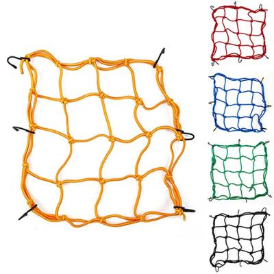 Motorrad 6 Haken Fracht Helm Halter Bungee-seil Verpackung Mesh Tasche Net Seil