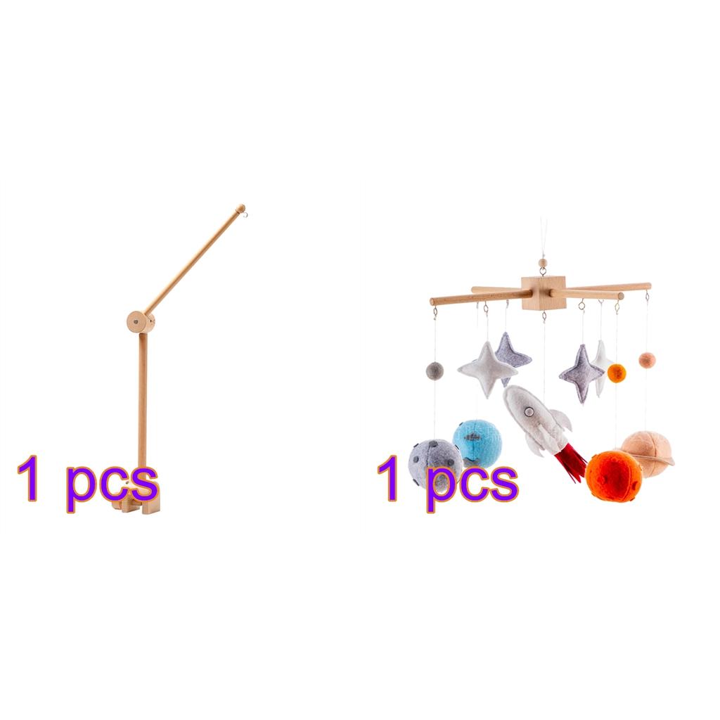 Planet Crib Bell Baby Bed Bell Newborn Wind Bell Hanging Bed Bell Stars Rocket Pendants Toys