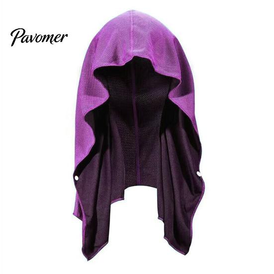 Reusable Cooling Towel Hoodie Sweat Absorption Extra Soft Sun Protection Quick Drying Neck Wrap Sports Supplies