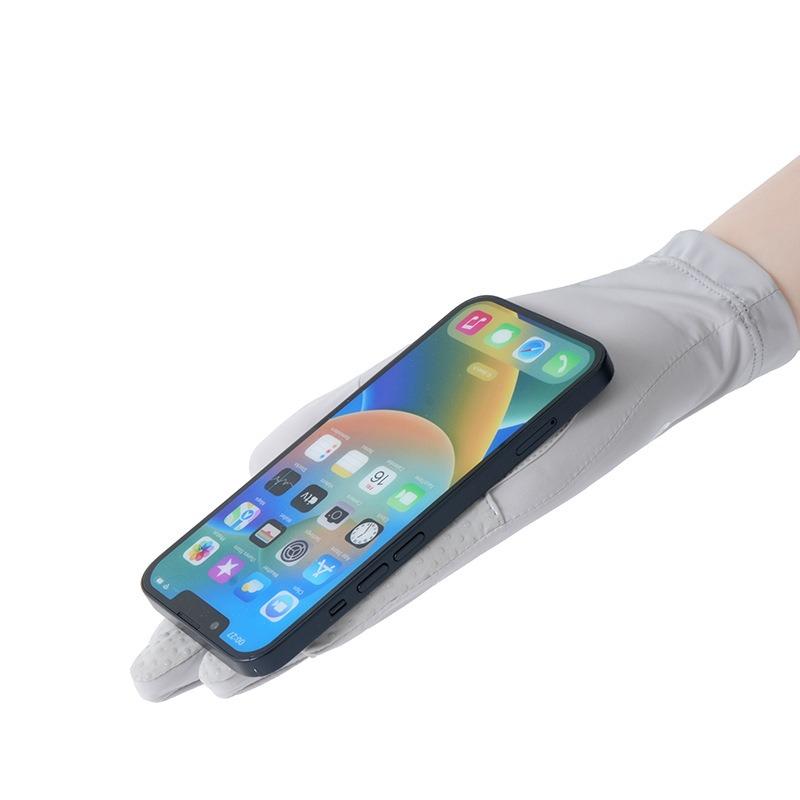 Sunscreen Gloves Women's Ice Silk Summer UV Protection Outdoor Thin Cycling Driving Non-slip Palm Hollow Gloves