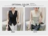 Women's Chinese-Style V-Neck Lace Sleeveless Slim Fit Top
