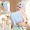Extra Large Quick-Dry Hair Towel Women's Super Absorbent Microfiber Turban with Wide Brim Women Hair Towel