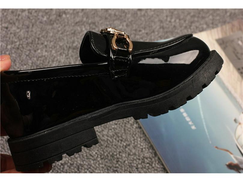 Boys' Fashionable Soft-Soled Leather Shoes - 2024 Spring/Autumn British Style