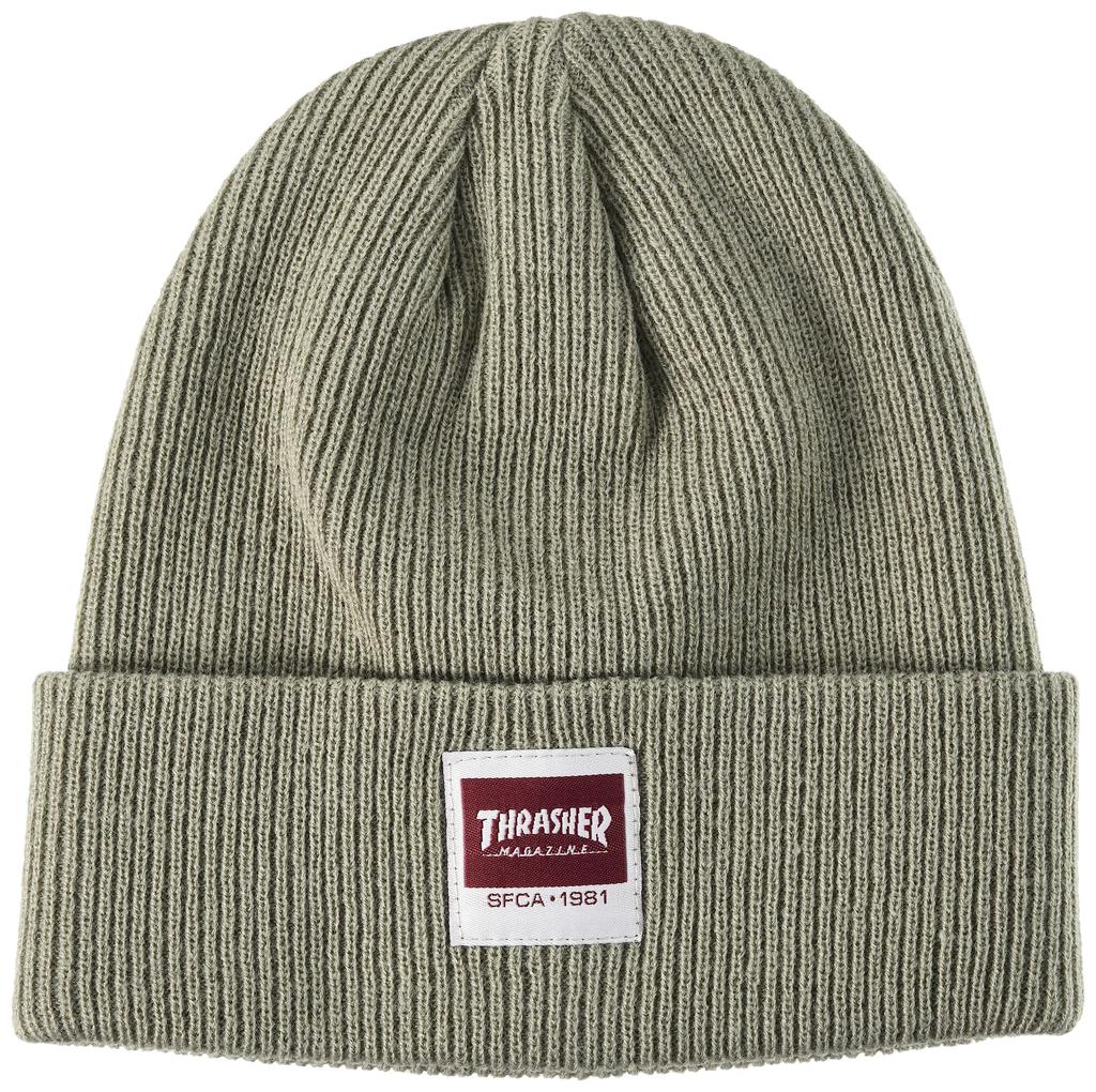 Thrasher Classic Knit Cap MAG LABEL FR (Brand Logo) [THR-N03 / BEANIE] Hat, 0.GRY