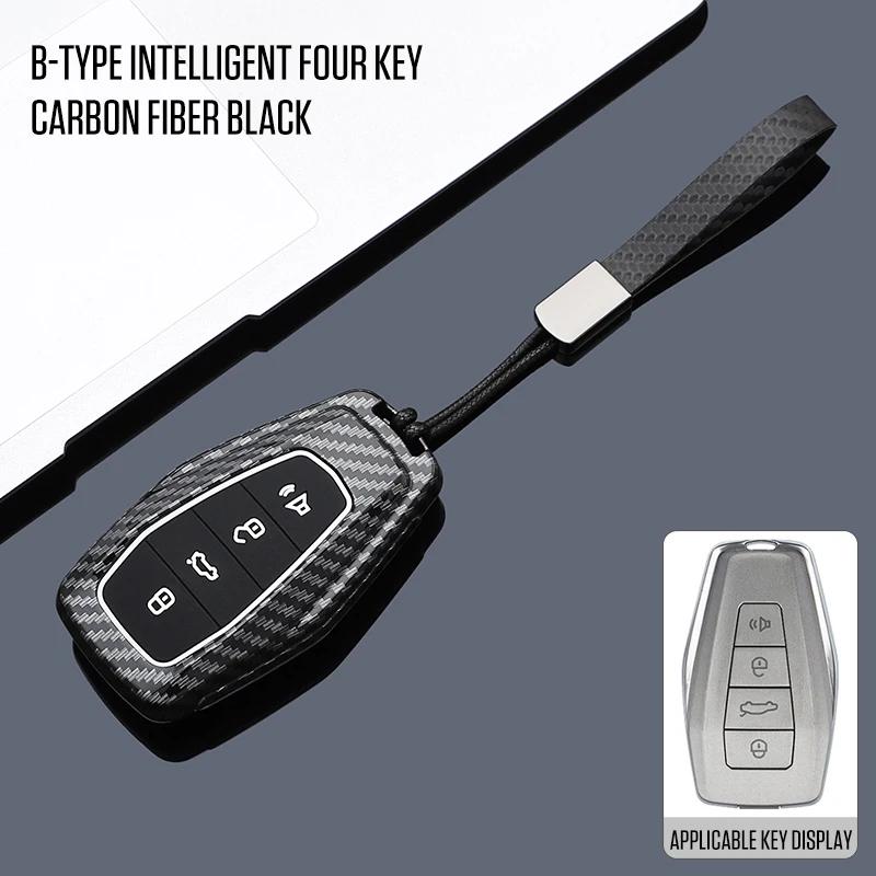Interior Mouldings Car Smart Key Cover Case Shell Fob For Geely Coolray X6 X7 Emgrand Global Hawk GX7 Holder KeyChain Protector
