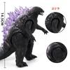 14.5cm Anime Godzilla X Kong : The New Empire Action Figure Titan Godzilla Soft Glue Monster Scale Model Doll Collection Toys