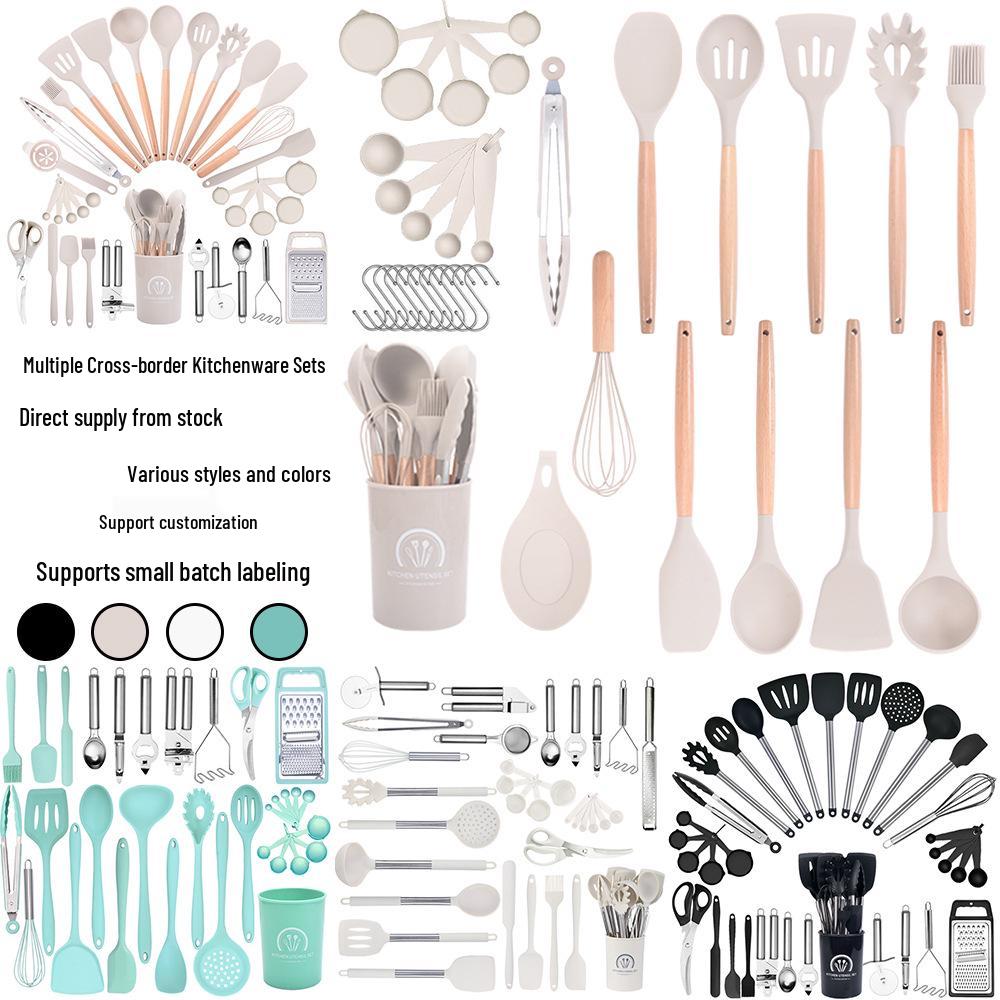 In-Stock Non-Stick Silicone Kitchen Utensil Set