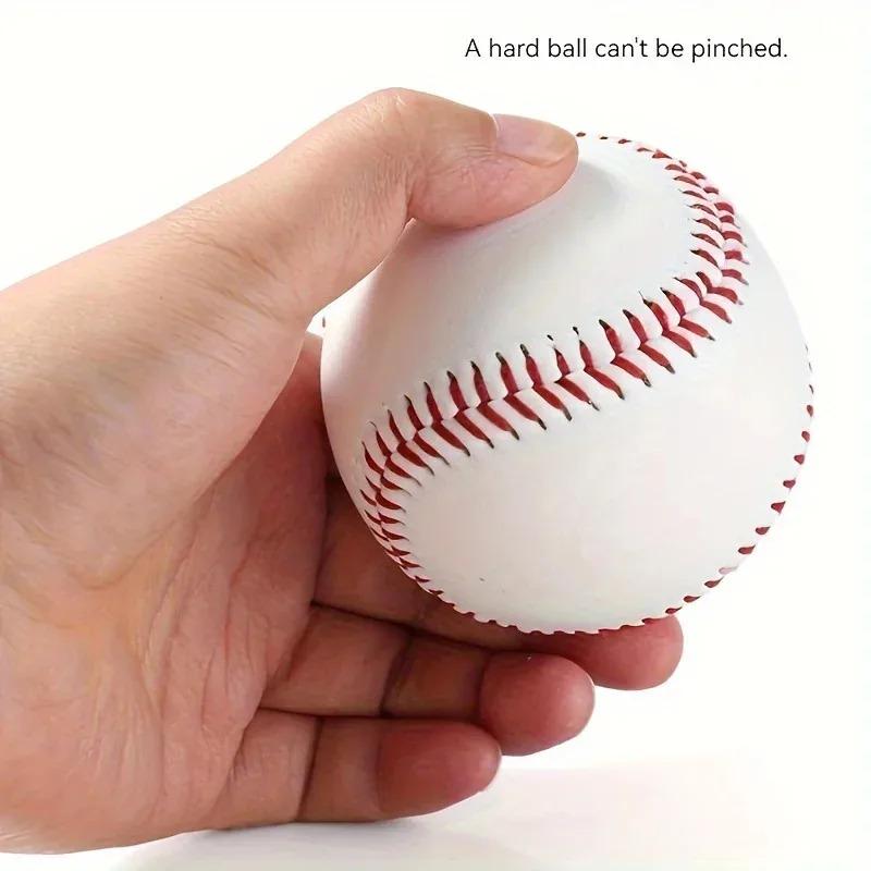 1PC Baseball No. 9 Softball Hard Ball Softball Craft Ball Sports Equipment White Safety Men'S Baseball Sports Training Standards
