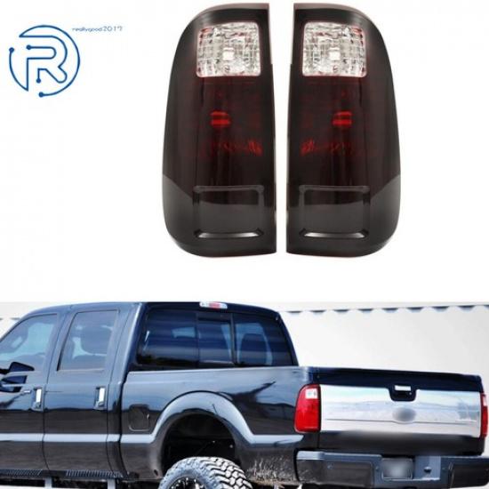 Для 2008-14 15 16 Ford F250 Super Duty Задние фонари (стоп-сигналы) затемненные Левая и Правая Сторона