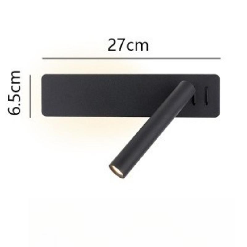 New Simple LED Wall Lamp Living Room Study Bedroom Bedside Reading Lighting