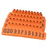 Animal Ear Tag Thick 01 To 100 Number Easy Identification Plastic Livestock Ear Tags for Cattle