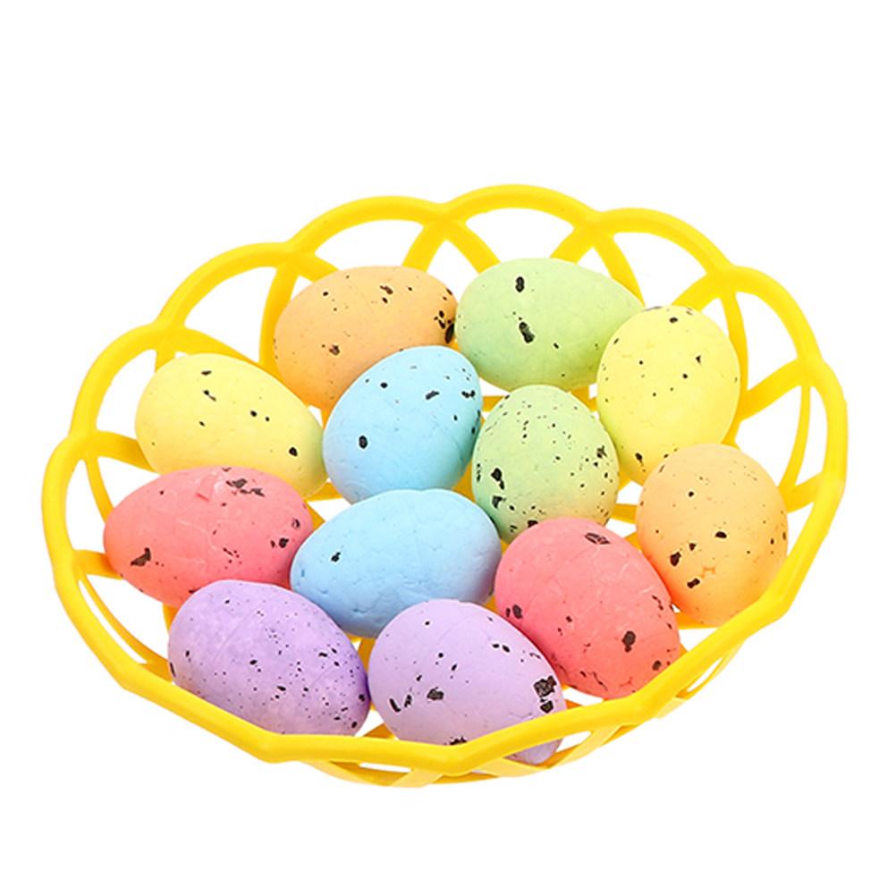 1Set Easter Egg Decor Foam Bamboo Lightweight Reusable Festival Party Photo Prop Room Office Bedroom Decoration DIY Easter Scene