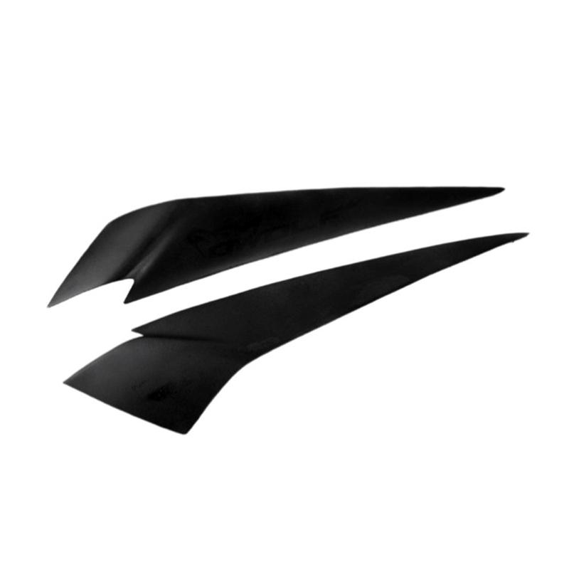 Pegatina Recorte Decorativa Cubierta Ceja Faros de Coche Parpado para BMW X1 28i 35i xDrive 2008-2012 E84 FRP negro mate