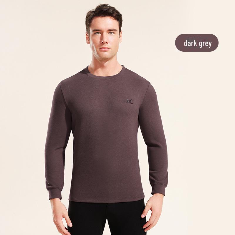 

Мужской теплый хлопковый свитер с длинными рукавами и средней горловиной для осени и зимы — высокоэластичный и удобный, идеально подходит в качестве верхней одежды. XXXL