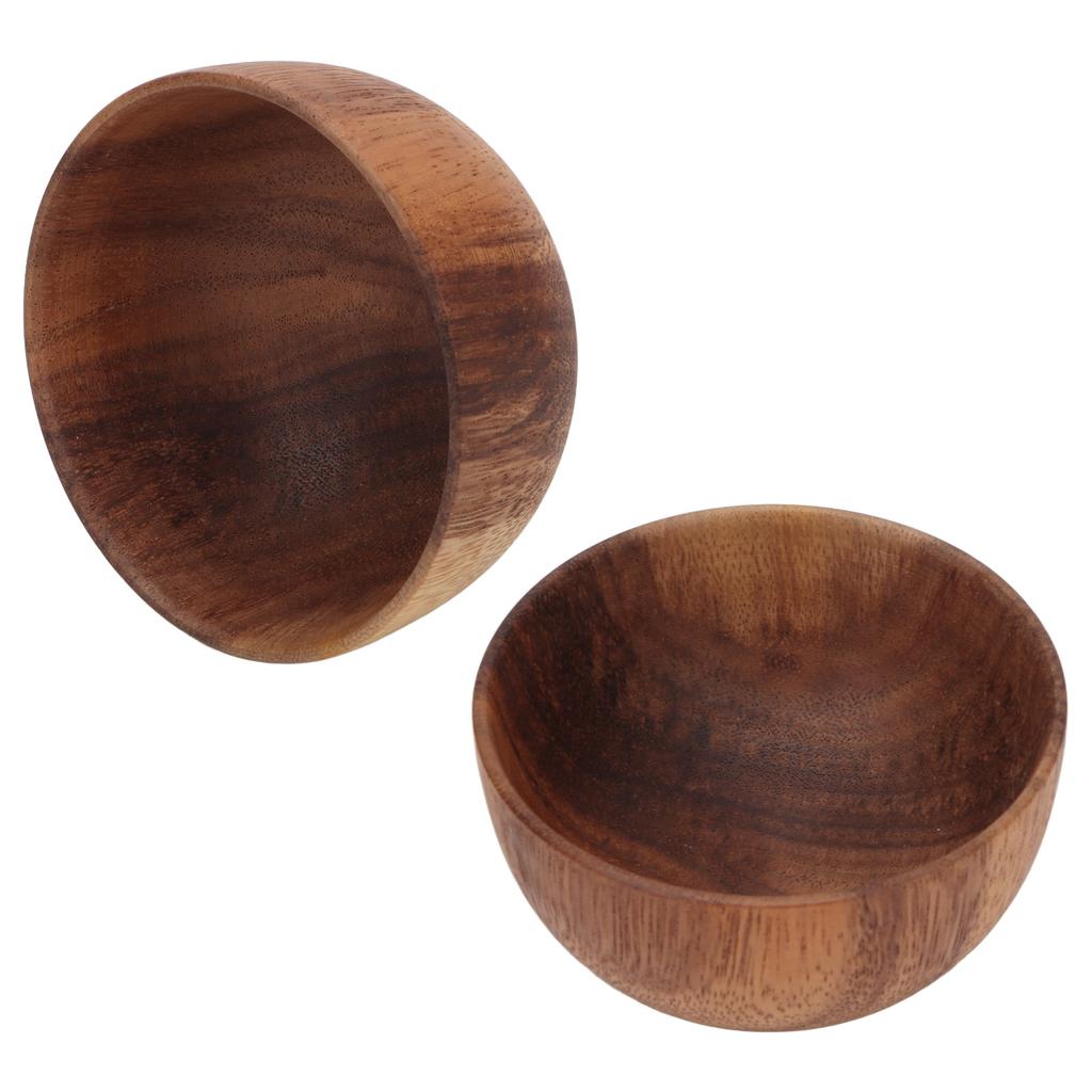 Wooden Shaving Soap Bowl Portable Foaming Large Capacity Wood Shave Soap Container for Men Barber Shop