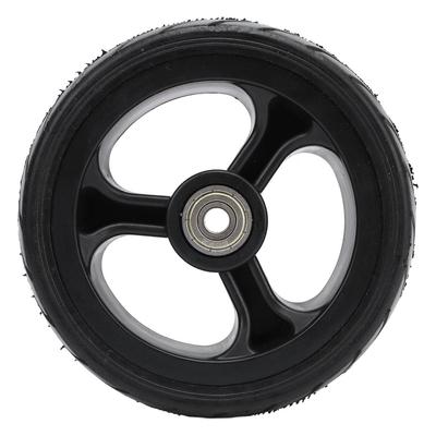 5 Inch Trolley Wheel Inner 8mm Hand Truck Wheel Durable Solid Rubber Wheel  Grass Trimmer