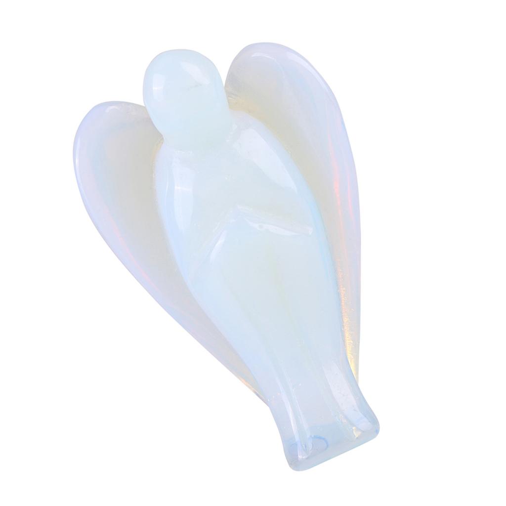1.5inch Beautiful Natural Opal Angel Shape Crystal Healing Stone Gift