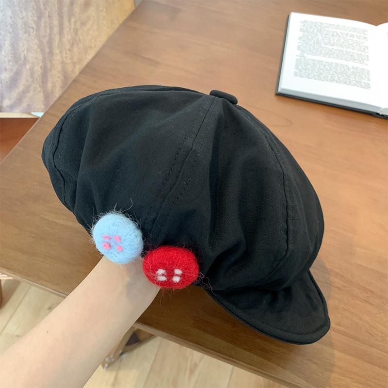 Vintage Japanese Cotton Linen Octagonal Hat For Adults With Colorful Embroidery Design