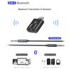 2 In 1 Car Bluetooth 5.0 Audio Receiver & Transmitter 3.5mm Jack AUX Stereo Wireless with Mic For Handsfree Mp3 Speaker TV
